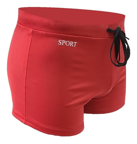 Traje De Baño Corto Hombre, Comodo Natacion, Playa Moda Liso