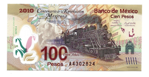 Billete México 100 Pesos Centenario De La Revolución 2010