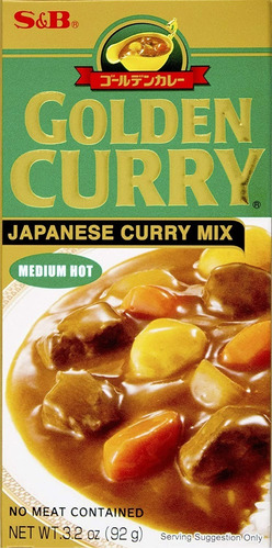 S&b Golden Curry Miedio Picante / Medium Hot 92 Gr. Japones