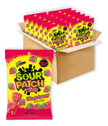 Caramelo Suave Y Masticable De Fresa 340 Gramos Bolsa 12 Uni