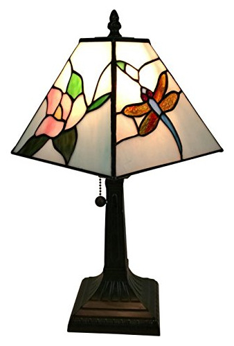 Mini Lámpara De Acento Estilo Tiffany De 15 Pulgadas D...