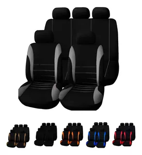 Set Funda Universal Cubre Asiento Coche Automóvil 10 Piezas