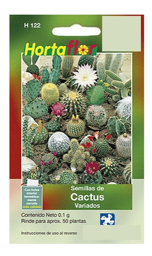 Semillas De Cactus Variados Cont 0.1g Rinde Aprox 50 Plantas