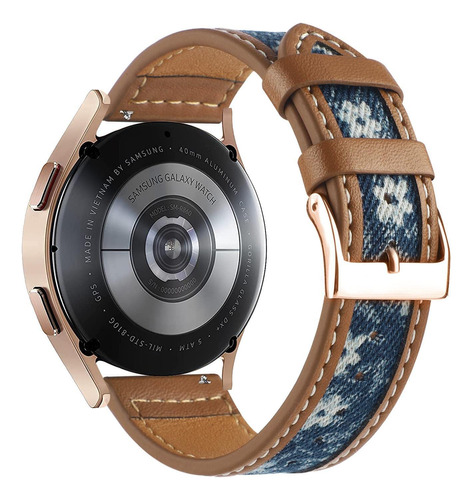 Correa Reloj Piel Vaquera Para Samsung Galaxy Watch 4 1.575