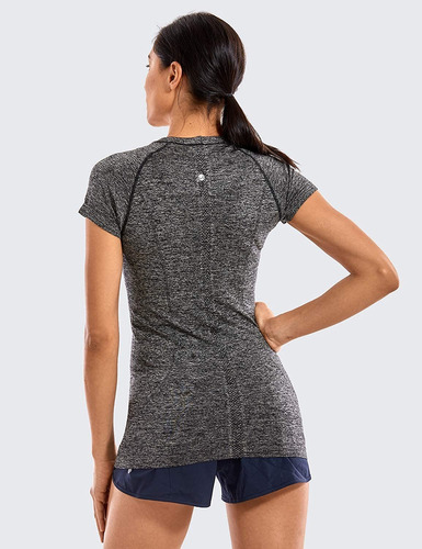 Crz Yoga Camisetas De Entrenamiento Sin Costuras Para Muje 