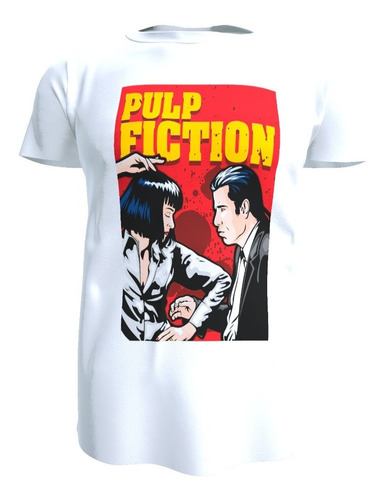 Polera Unisex Pulp Fiction, Tiempos Violentos Poliester