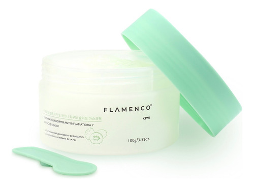 Mascarilla Facial En Gel Nocturna Flamenco 100g Tipo de piel Kiwi