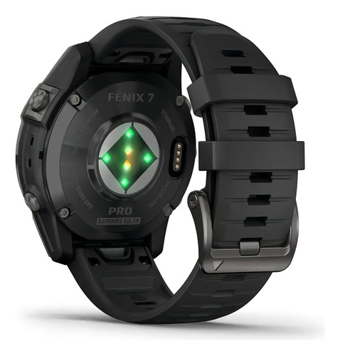 Relógio GPS Garmin Fenix 7 Pro Sapphire, 47 mm, cor da caixa, cor da moldura preta, design de pulseira, ajuste rápido