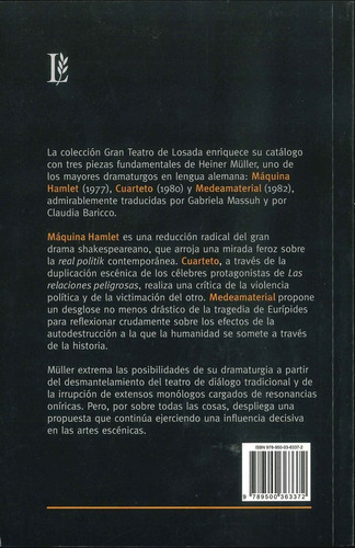 Maquina Hamlet. Modeamaterial - Müller - Losada
