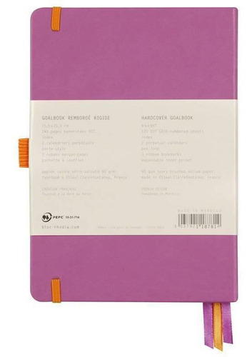 Goalbook Rhodia A5 Capa Dura Lilac