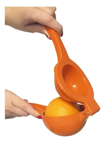 Exprimidor Manual Aluminio Portátil Para Exprimir Limones Y