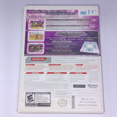 Dance Dance Revolution: Hottest Party 3 Wii (Reacondicionado)