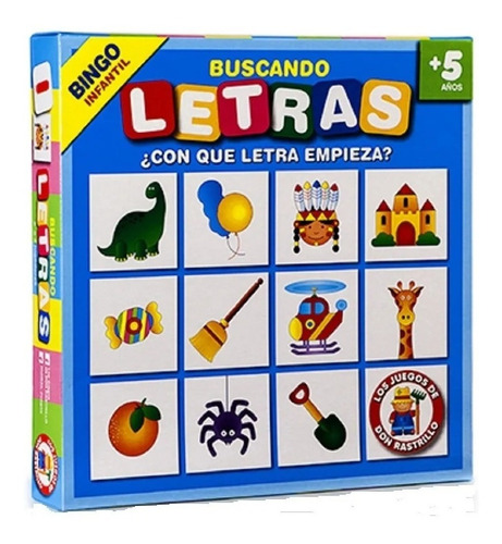 Juego Mesa Bingo Infantil Didactico Buscando Letras Ruibal