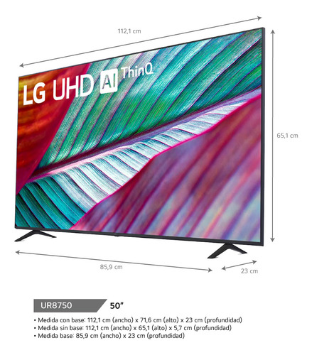 Smart Tv Lg 50 Pulgadas 50ur8750psa Uhd 4k Ai Thinq