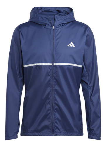 Campera adidas Own The Run Hombre En Azul | Stock Center