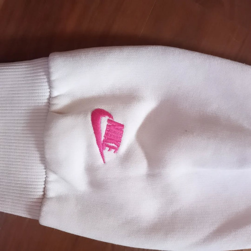 Buzo Blanco Nike Original Air Max Talle M Capucha Y Bolsillo (Usado)