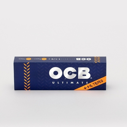 1 Cajita De Ocb Ultimate #9 (1 1/4) + Tips Filtros De Carton