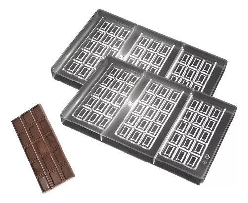 X2 Molde Chocolate Moldes Policarbonato Barra De Chocolate 14cm Pascua Moldes Para Chocolates Pasteleriacl