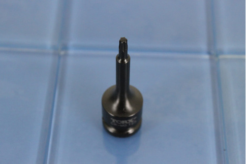 T25 3  Largo Torx Star 6 Punto Negro Impact Bit Socket 1 2 