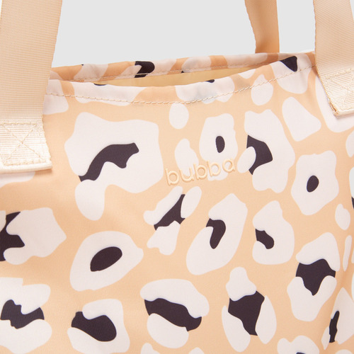 Bolsa Mujer Shopping Bag Tote Bubba Niza Unisex Plegable Chita Estampado Beige Beige