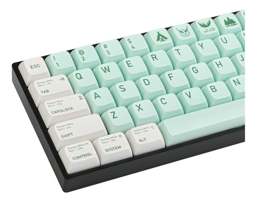 Tapa De Tecla Xda Pbt, 139 Keys Sublimación De La Tapa De Te