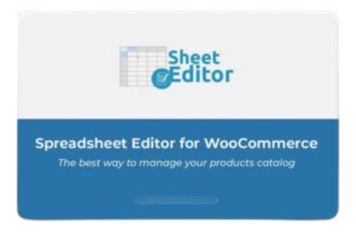 Plugin Wp Sheet Editor Woocommerce