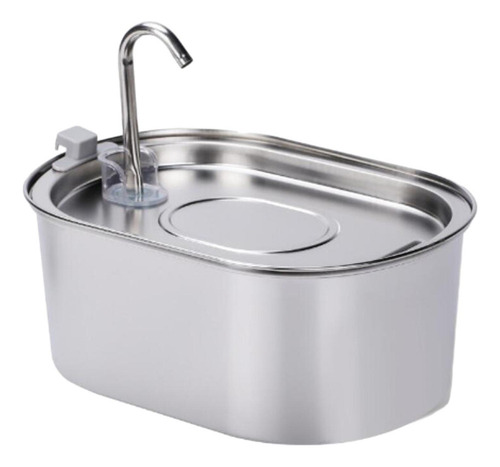Fuente De Agua De Acero Inoxidable Para Gatos, Bebedor