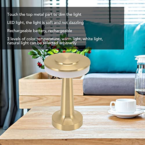 Lámpara De Mesa Inalámbrica, Estilo Retro, Control Táctil, 3