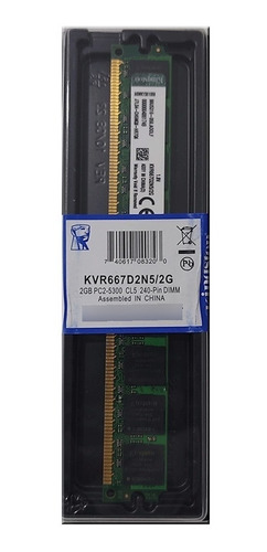 Kingston Memoria Ram Ddr2 2gb 667 Mhz Pc