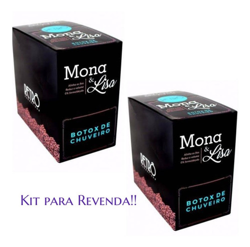 2 Retrô Cosméticos Xbtx Mona & Lisa Sachê 50g Caixa C/20und