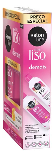 Kit Salin Line Meu Liso Shampoo E Condicionador Alinhador