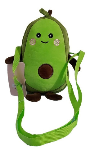 Imagen 2 de 8 de Bolsa Para Niña De Peluche En Forma De Aguacate.