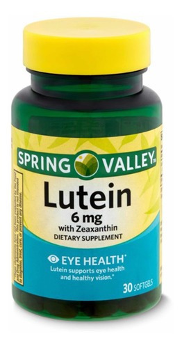 Lutein 6mg 30 Softgels Spring Valley