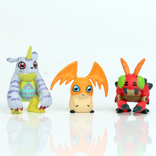 Kit De Colección Digimon Con 9 Miniaturas De Muñecas