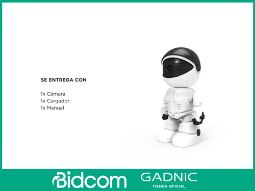 Cámara De Seguridad Robot Gadnic Con App Y Visión Nocturna