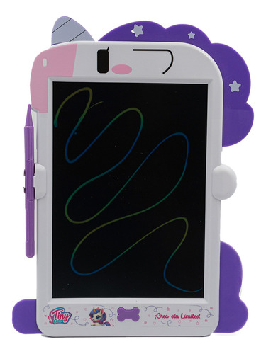 Pizarra Mágica Multicolor Tablet Tiny Escritura Rosa Rosa Ju