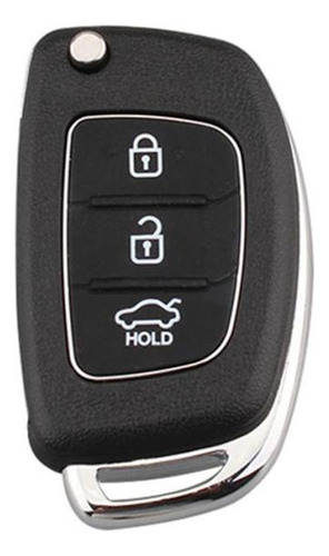 3 Botões Flip Dobrar Caso Fob Chave Para Hyundai Ix35 Ix45