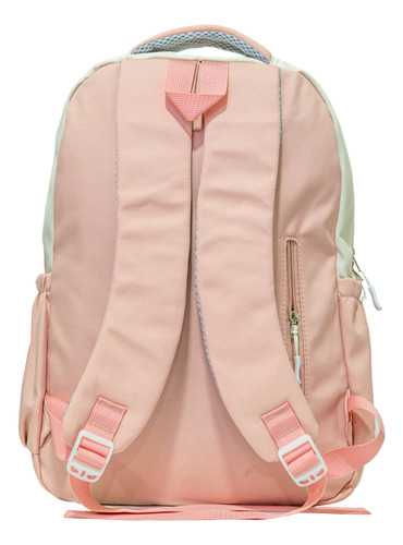 Mochila Stitch Urbana Adolescente Rosa Rosa Liso
