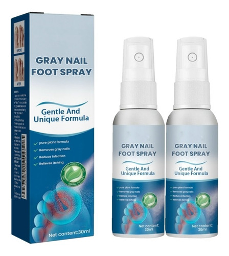 2×spray Antifúngico Para Tratamientos Uñas 30 Ml En Medi