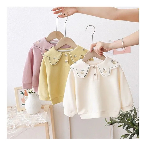 Sudadera Con Capucha De Algodón Con Bordado Floral Para Niña