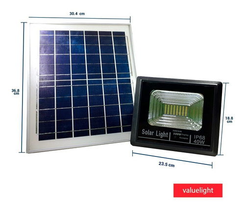 Reflector Panel Solar Led Exteriores Lampara 40w / Hxt-8840