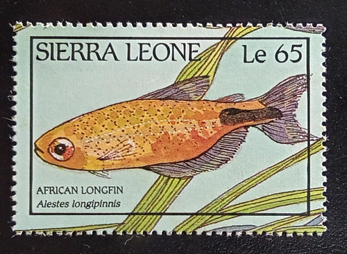 Sierra Leona Peces, Sello Sc 963 Longfin 1988 Mint L18774