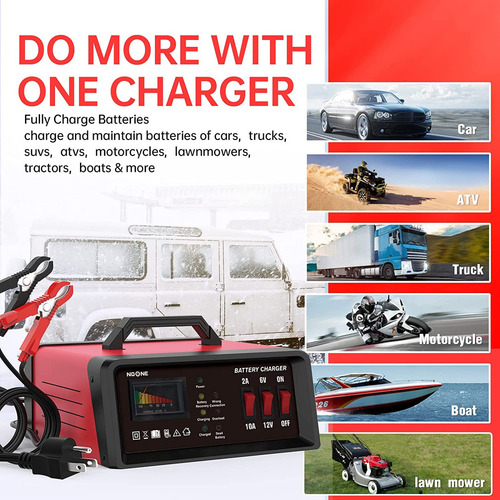 Noone Cargador De Batería De Automóvil De 2a/10a, Cargador D