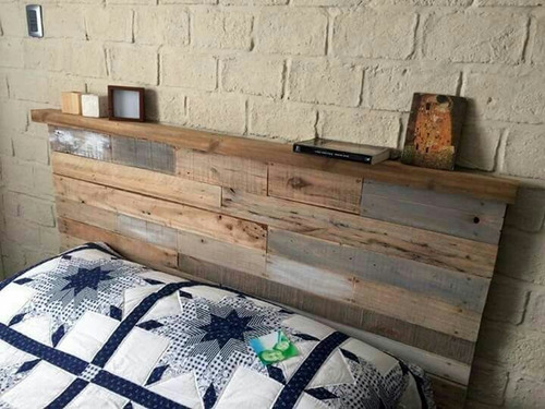 Respaldo Pallets Para Sommier O Cama Matrimonial