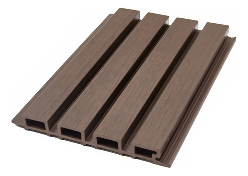 Painel Ripado Externo Plast. E Mad. Wpc 220262900 Cor Marrom
