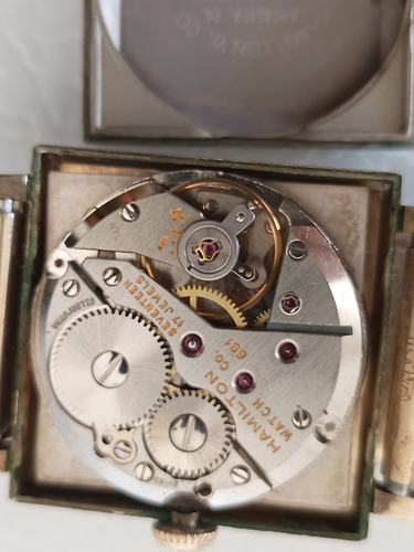 Reloj Hamilton 681 De Cuerda Antiguo Chapa De Oro (Usado)