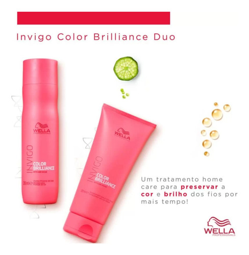 Kit Wella Color Brilliance Shampoo + Condicionador + Máscara