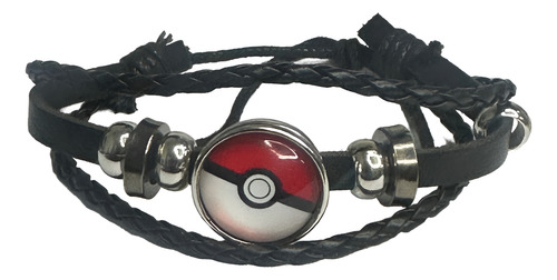 Pulsera Cuero Trenzada Mega Evolucion Pokemon Pulsera Pokebola 14 Cm 30 Cm