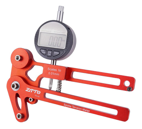 Bicicleta Radios Medidor De Tensión Rojo Digital