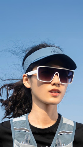 Visera Deportiva Elastizada Running Trail Trekking Aonijie Negro Ajustable (54 A 66cm)